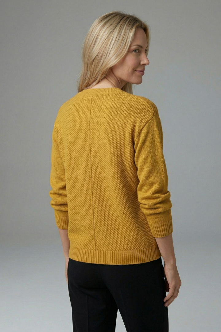 Mae | Strickjacke mit Knopfleiste für Damen