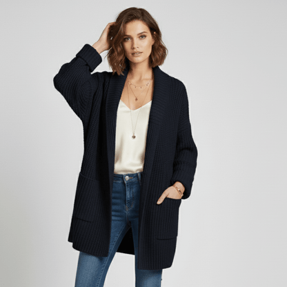 Lola | Strickjacke für Damen mit langen Ärmeln und offener Vorderseite
