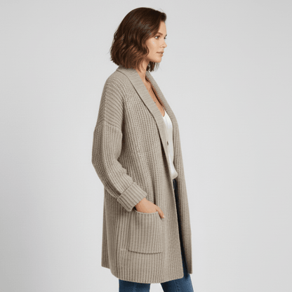 Lola | Strickjacke für Damen mit langen Ärmeln und offener Vorderseite