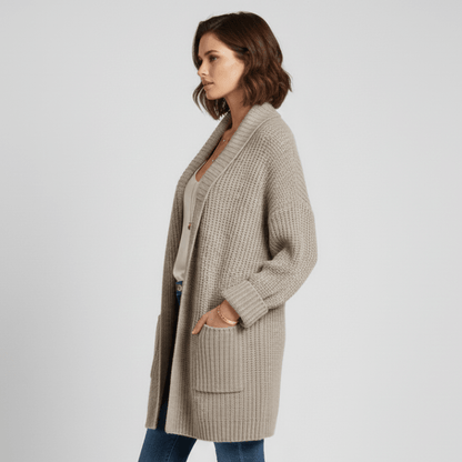 Lola | Strickjacke für Damen mit langen Ärmeln und offener Vorderseite