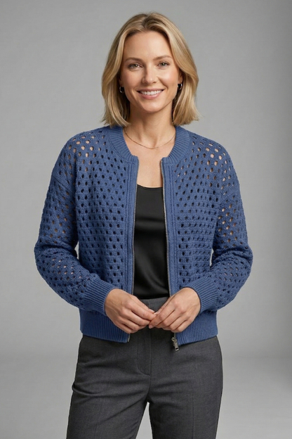 Lyra | Strick-Cardigan mit Cut-outs zum Überziehen für Damen