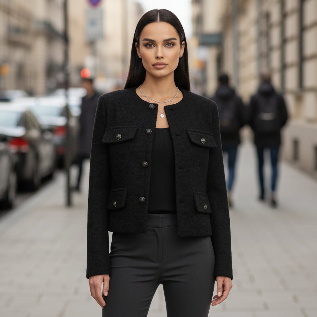 Maren | Women's Cropped Button-Front Parka