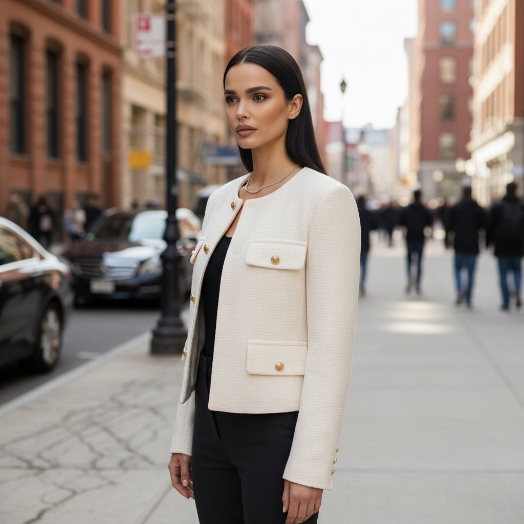 Maren | Women's Cropped Button-Front Parka