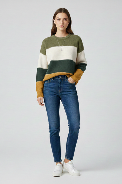 Dakota | Women's Striped Relaxed Knit Jumper