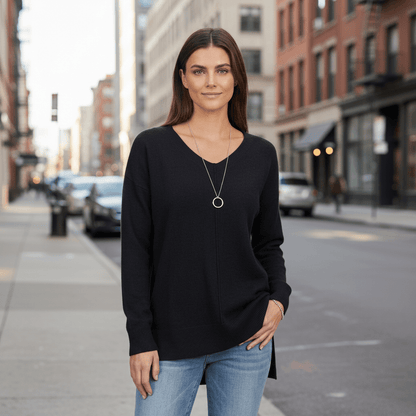 Greer | Women's Relaxed V-Neck Sweater