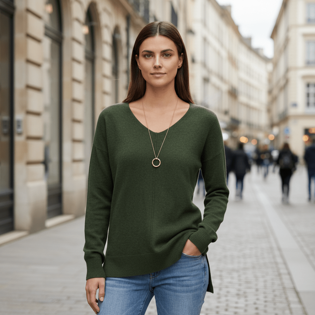 Greer | Women's Relaxed V-Neck Sweater