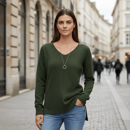Greer | Women's Relaxed V-Neck Sweater
