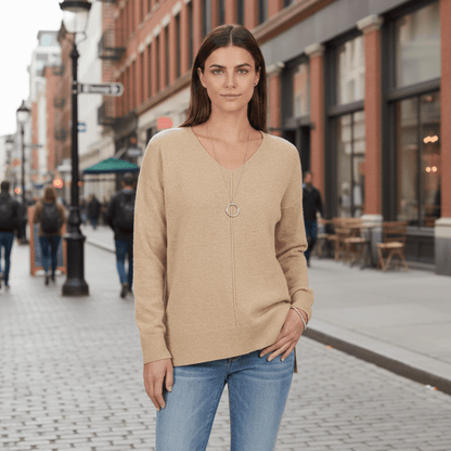 Greer | Women's Relaxed V-Neck Sweater