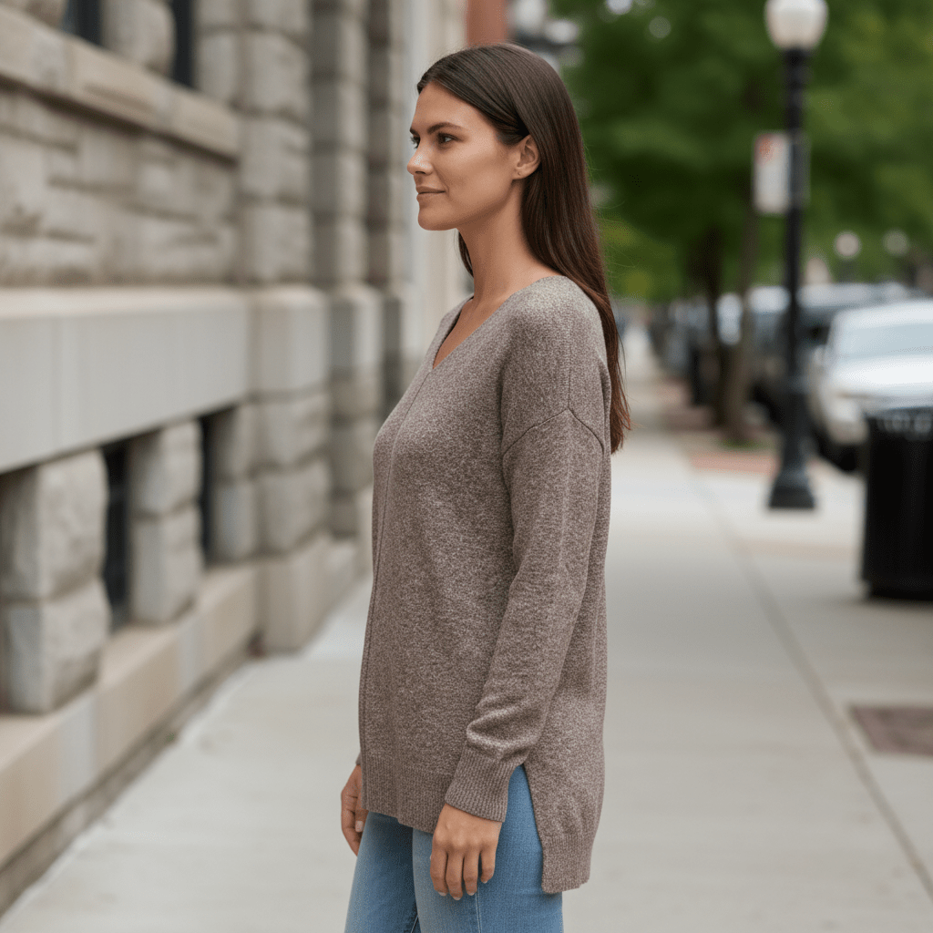 Greer | Women's Relaxed V-Neck Sweater