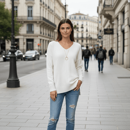 Greer | Women's Relaxed V-Neck Sweater
