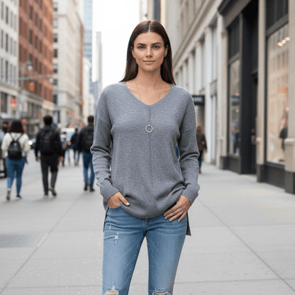 Greer | Women's Relaxed V-Neck Sweater