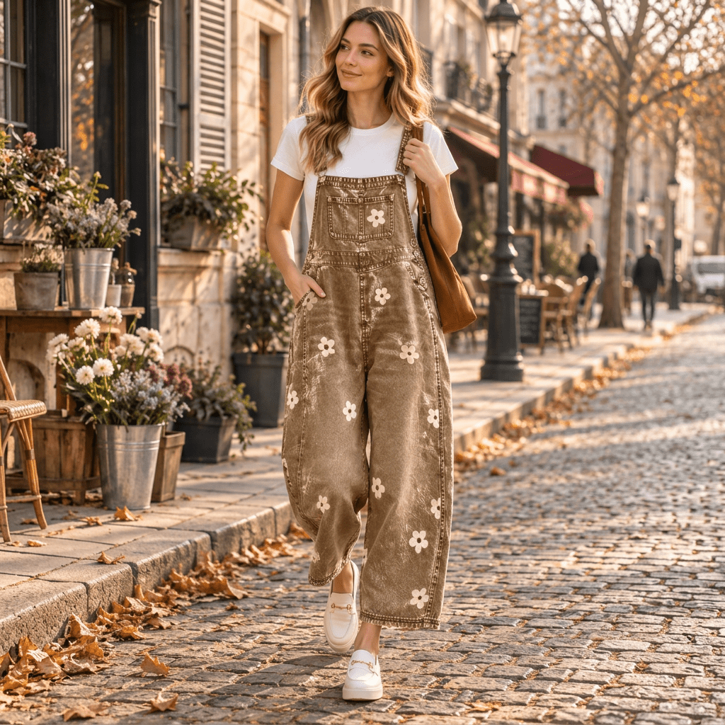 Piper | Women's Printed Wide-Leg Trousers