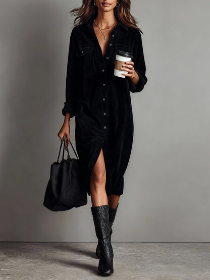 Sloane | Women's Button Front Midi Dress