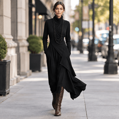 Remi | Women's Asymmetric Maxi Evening Dress