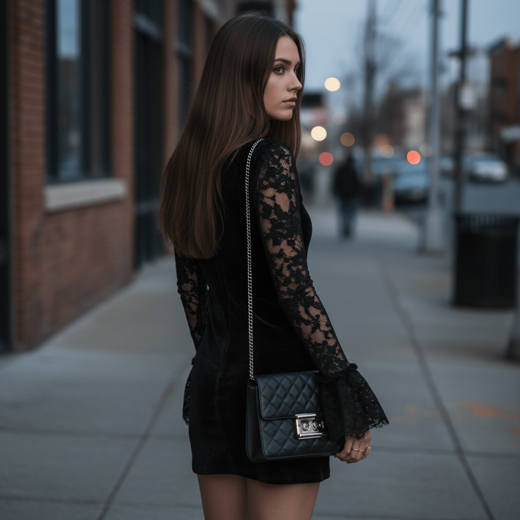 Billie | Women's Lace Detail Mini Occasion Dress