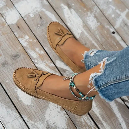 Tove | Women's Cushioned Slip-On Bow Loafers