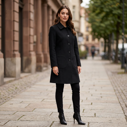 Black coat alternate sidewalk image