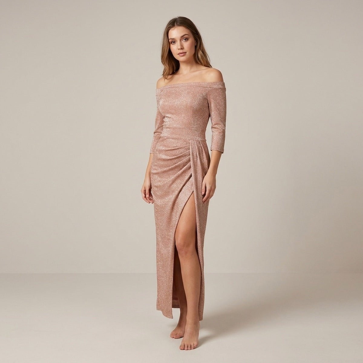 Faye | Women's Halter Maxi Evening Dress