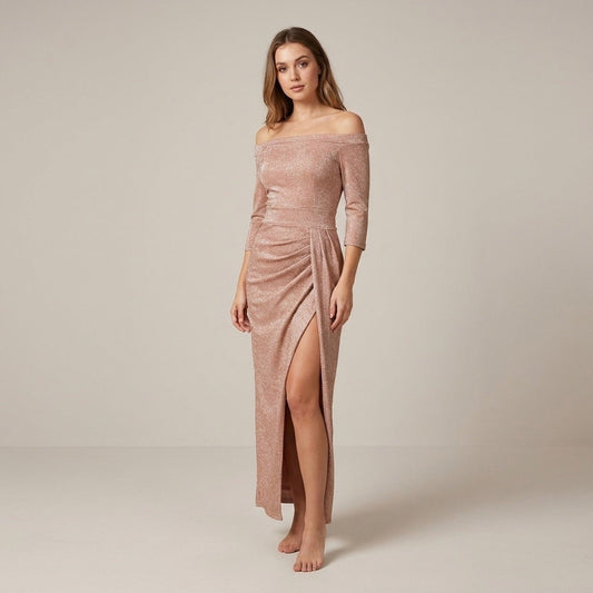 Faye | Women's Halter Maxi Evening Dress