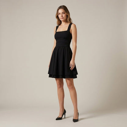 Blair | Women's Square Neck Fit-And-Flare Mini Dress