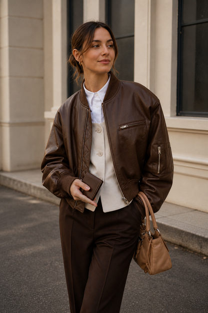 Lyra | Women's Oversized Bomber Outerwear Jacket