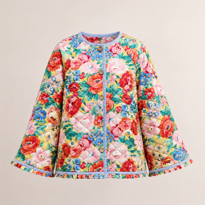 Dakota | Women's Floral Print Oversized Winter Jacket