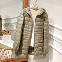 Liv | Women's Quilted Hooded Longline Winter Puffer Coat