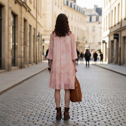 Harlow | Women's Floral Print Long Sleeve Dress