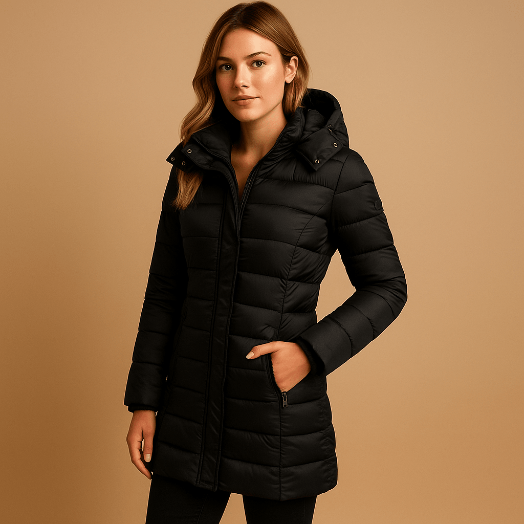 Nova | Women's Winter Mid-Length Hooded Puffer Jacket