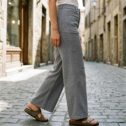 Reese | Women's High-Waisted Straight-Leg Trousers