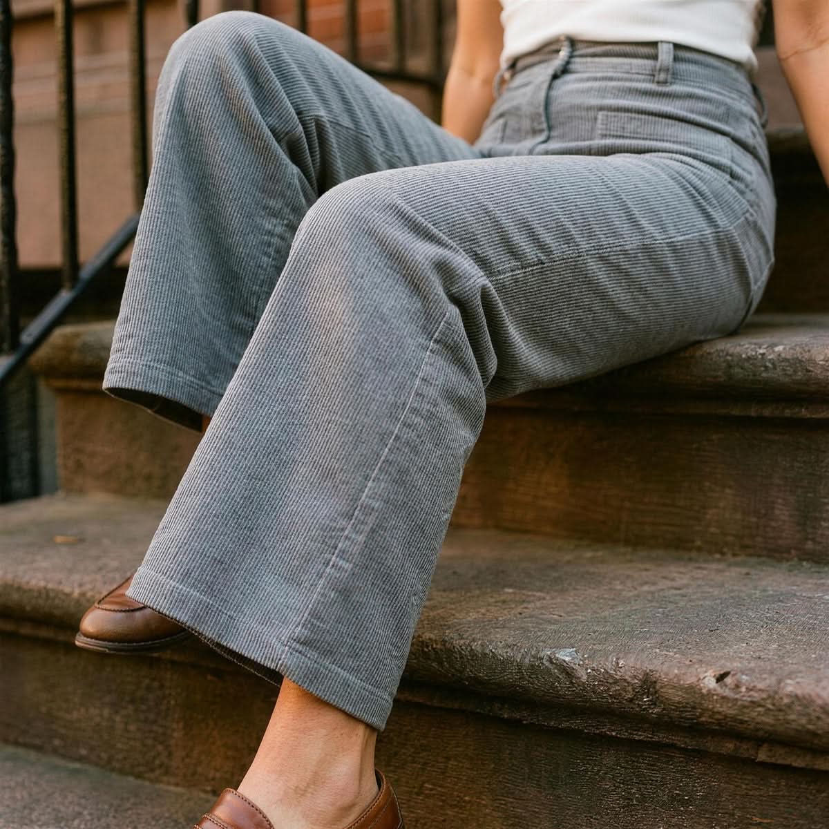 Reese | Women's High-Waisted Straight-Leg Trousers