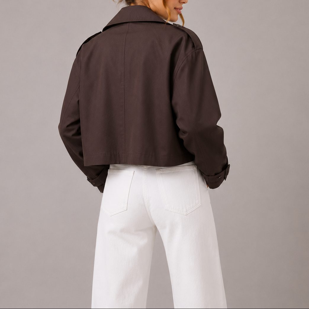 Sloane | Women's Cropped Double-Breasted Jacket