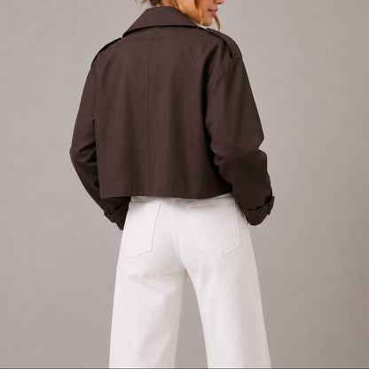 Sloane | Women's Cropped Double-Breasted Jacket