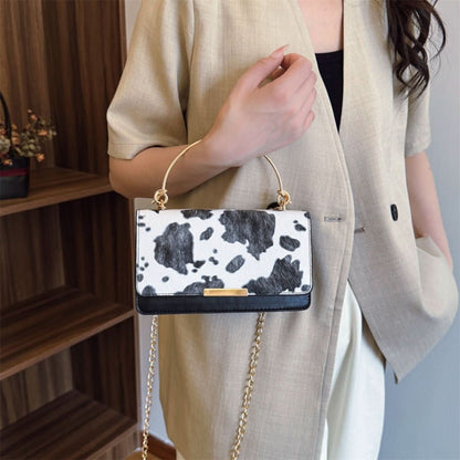 Lyra | Women's Cow Print Crossbody Tote Bag