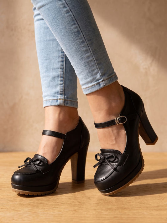 Romy | Women's Bow-Detail Mary Jane Pumps