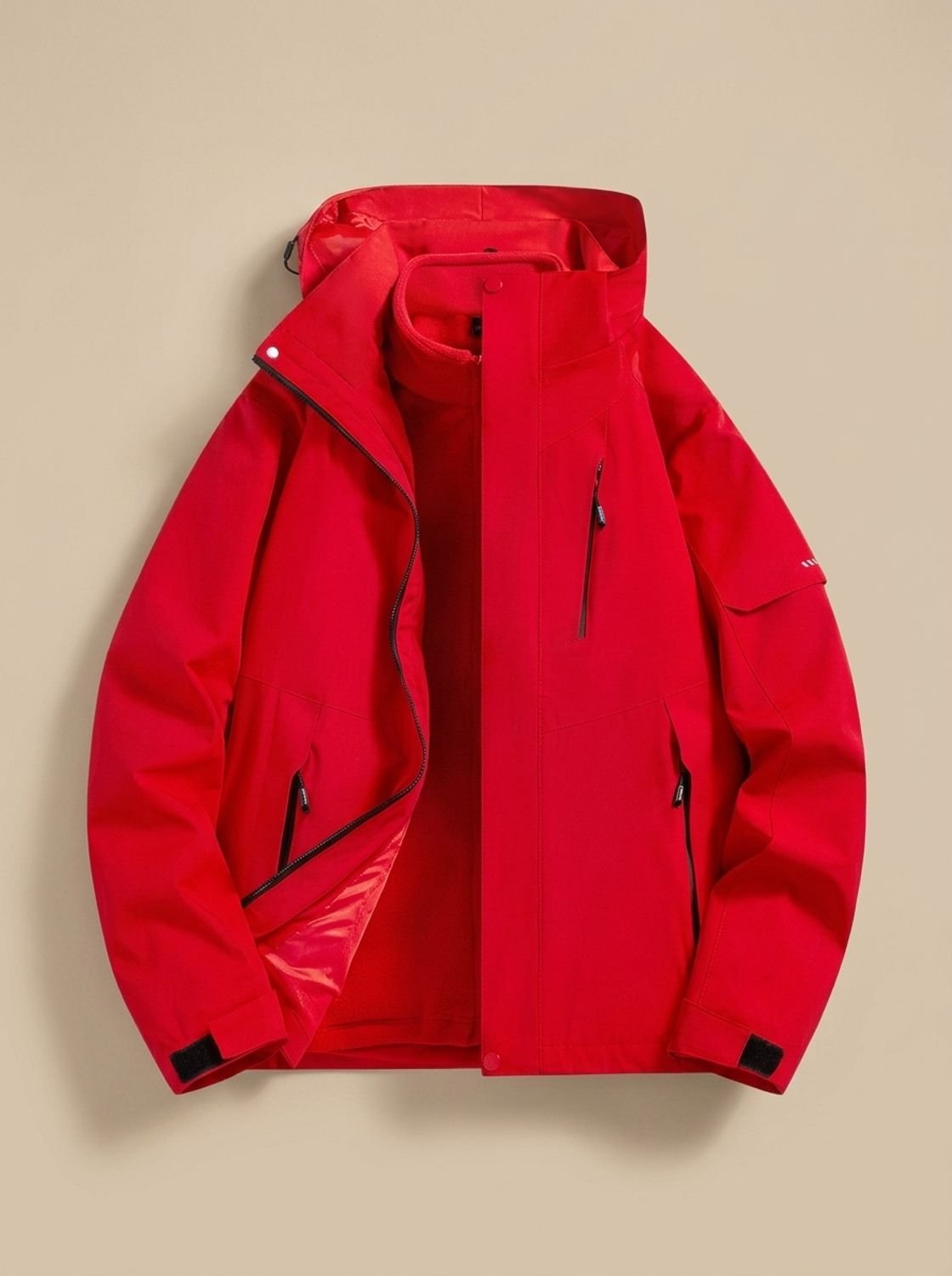 Sloane | Gefütterte Damen-Winterjacke mit Kapuze zum Kombinieren im Lagenlook