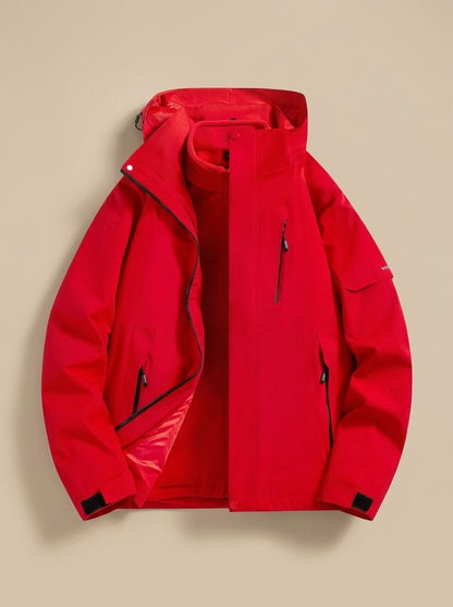 Sloane | Gefütterte Damen-Winterjacke mit Kapuze zum Kombinieren im Lagenlook