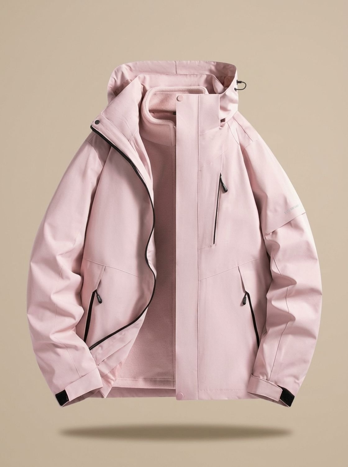 Sloane | Gefütterte Damen-Winterjacke mit Kapuze zum Kombinieren im Lagenlook