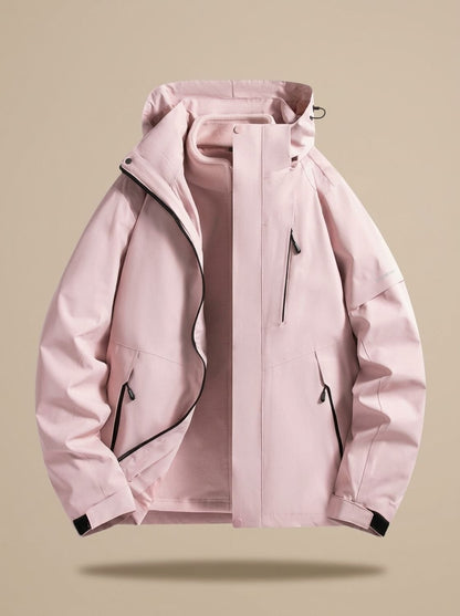 Sloane | Gefütterte Damen-Winterjacke mit Kapuze zum Kombinieren im Lagenlook