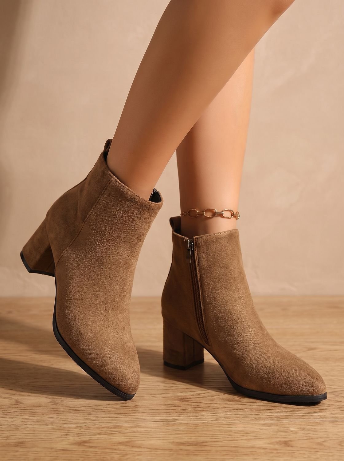 Gia | Elegante Damen-Stiefeletten mit Blockabsatz