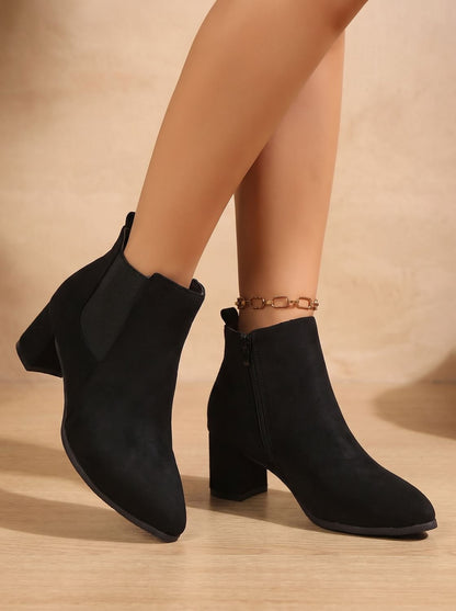 Gia | Elegante Damen-Stiefeletten mit Blockabsatz