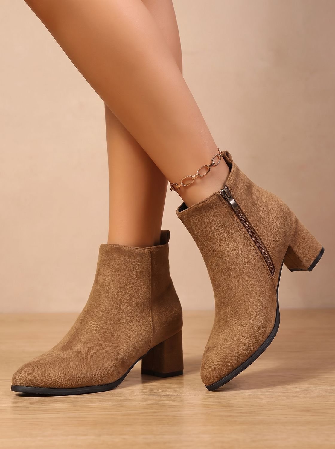 Gia | Elegante Damen-Stiefeletten mit Blockabsatz
