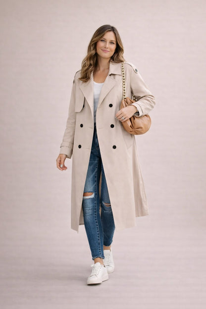 Nova | Parka-Mantel mit Gürtel für Damen und Arbeitstage