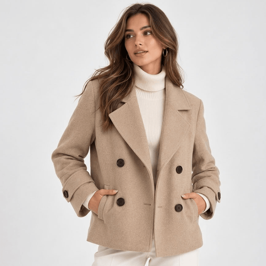 Romy | Women's Double-Breasted Lapel Coat