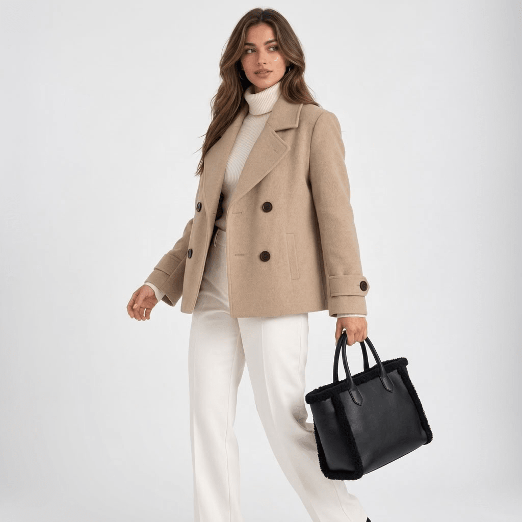 Romy | Women's Double-Breasted Lapel Coat
