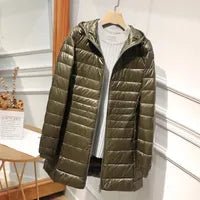 Liv | Women's Quilted Hooded Longline Winter Puffer Coat