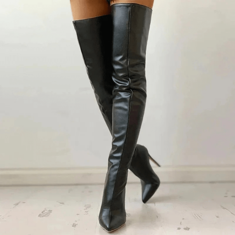Bree | Women's Knee-High Stiletto Evening Boots