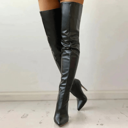 Bree | Women's Knee-High Stiletto Evening Boots