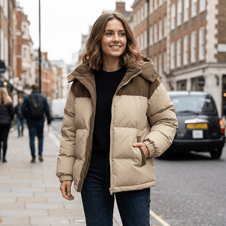 Dakota | Winterliche Daunenjacke mit Kapuze für Damen
