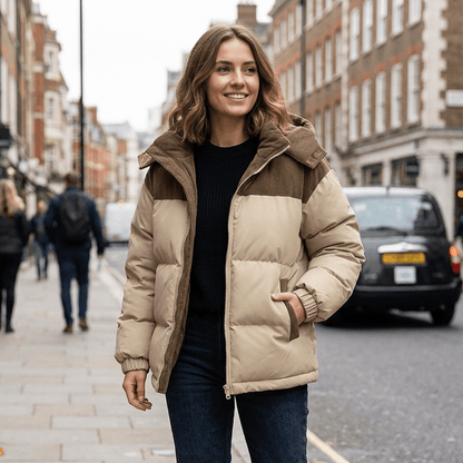 Dakota | Winterliche Daunenjacke mit Kapuze für Damen
